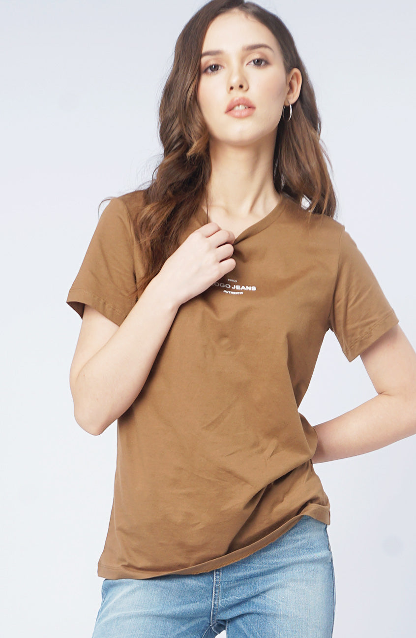 T-Shirt Lengan Pendek Citta Brown