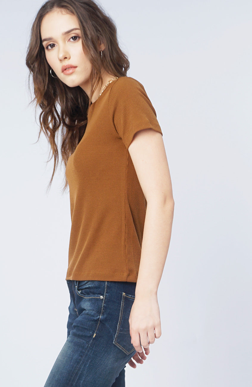 T-Shirt Lengan Pendek Bona Brown
