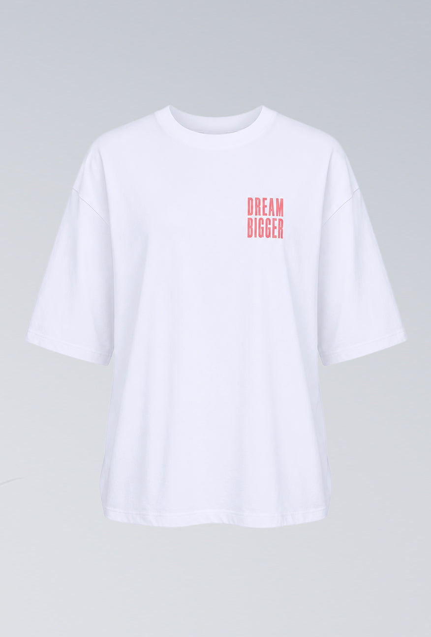 T-Shirt Lengan Pendek Maurine White