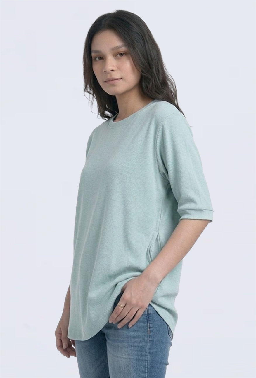 T-Shirt Lengan Pendek Elley Light Green