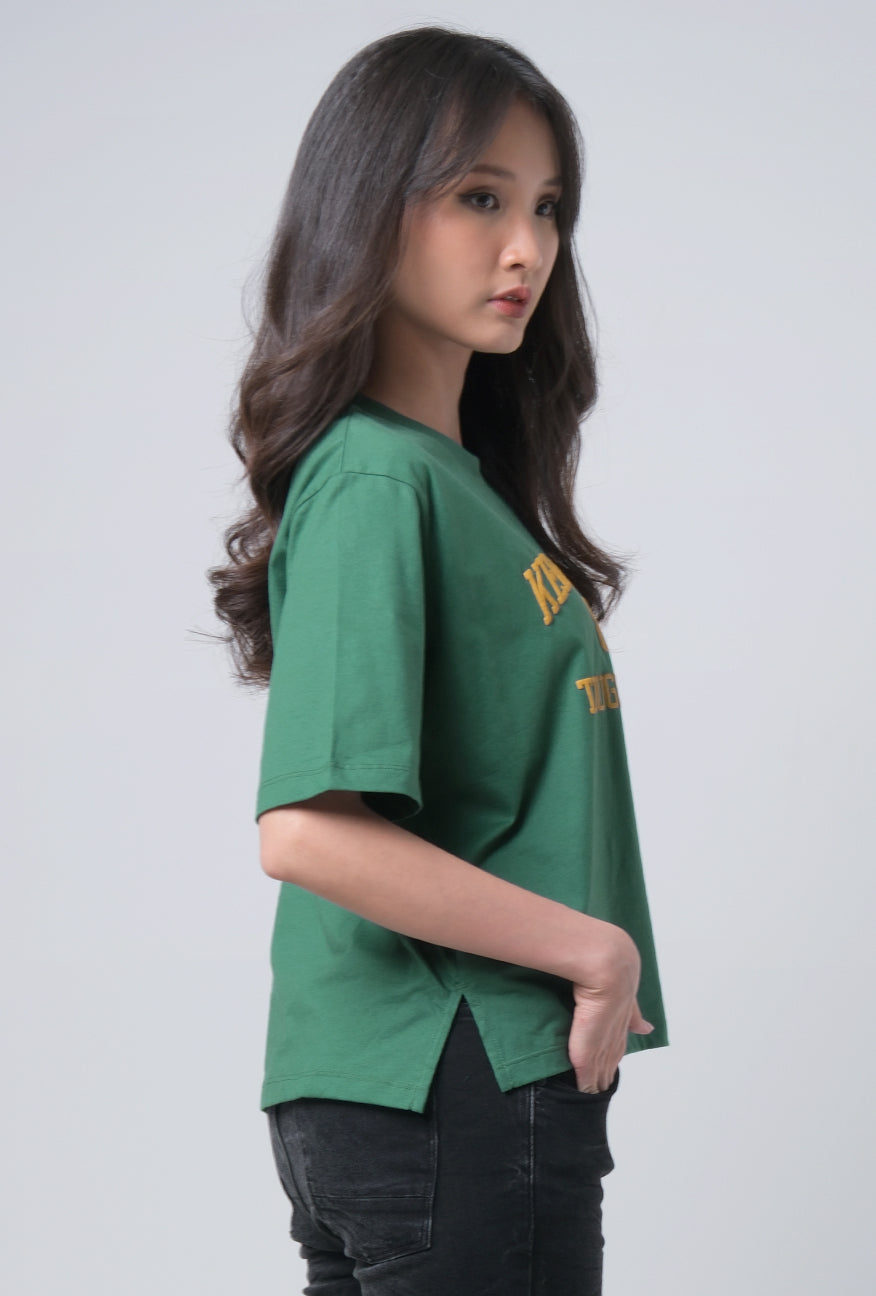 T-Shirt Regular Lengan Pendek Jovanka Green