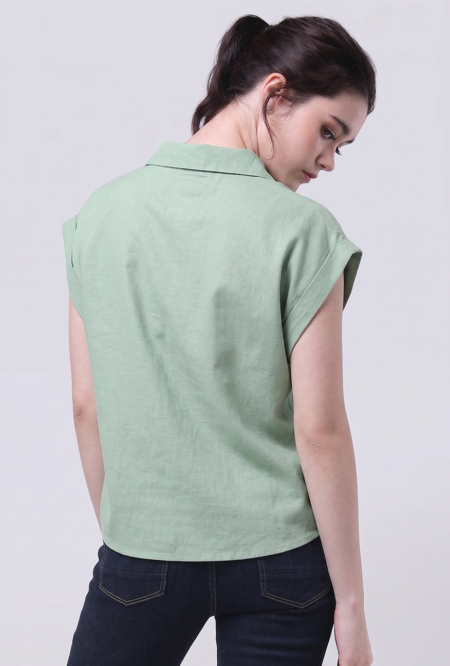 Kemeja Oryna Green Exclusive Online