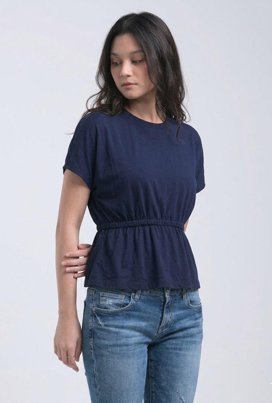 T-Shirt Lengan Pendek Biff Navy
