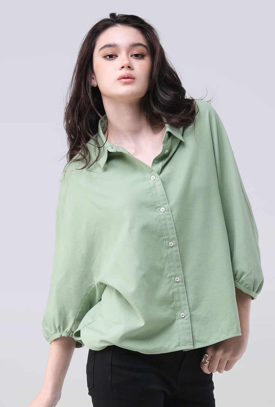 Kemeja Shenny Green