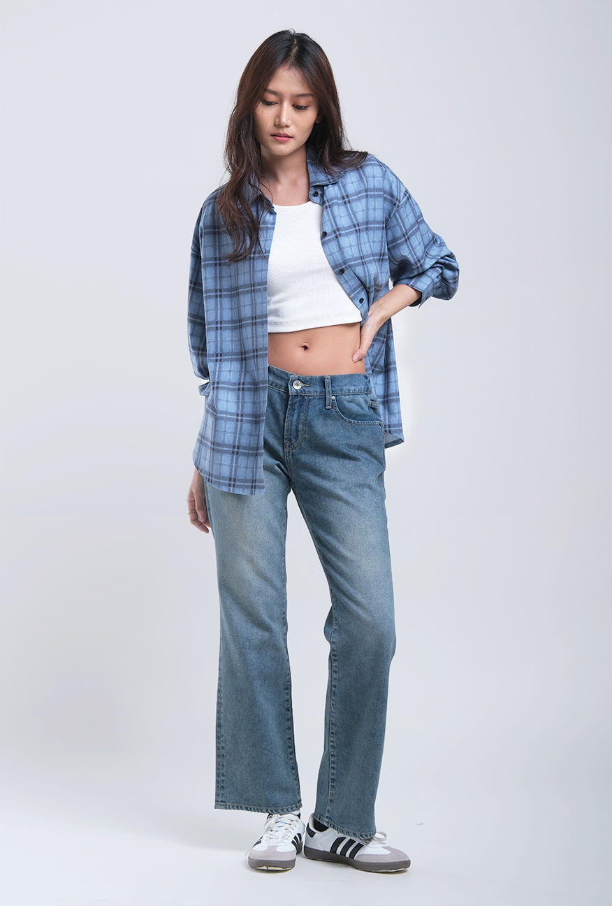 Kemeja Lengan Panjang Alanza 2.0 Blue Black