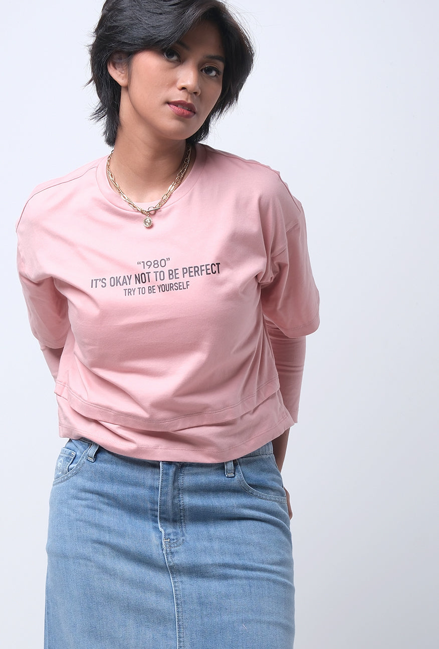 T-Shirt Lengan Panjang Cheryl Pink