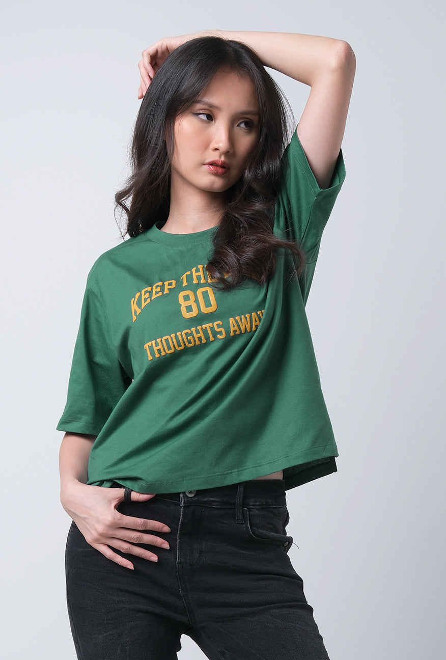 T-Shirt Regular Lengan Pendek Jovanka Green