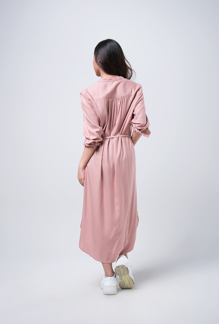 Dress Lengan Panjang Lyca Pink