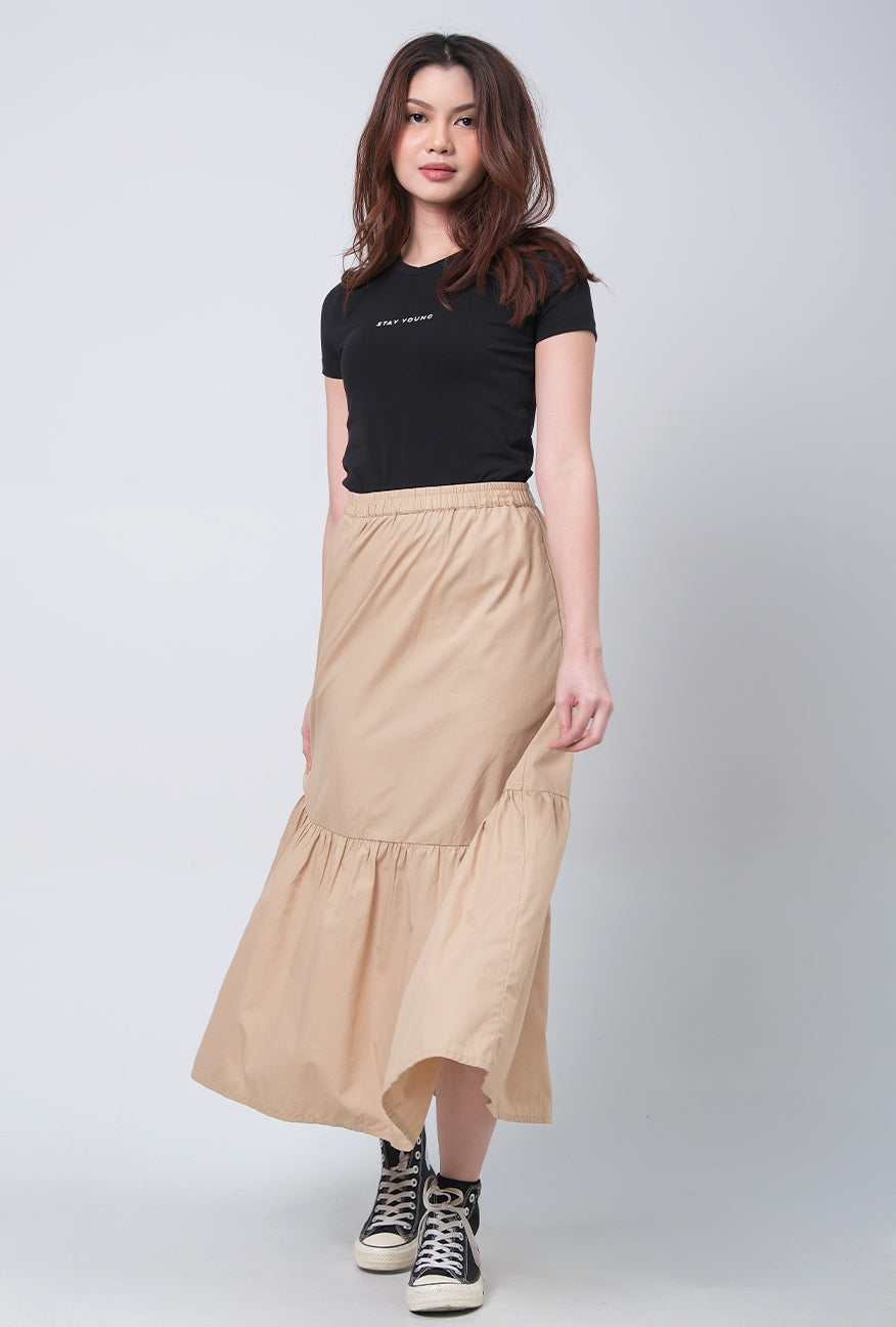 Rok Panjang Aileen Khaki