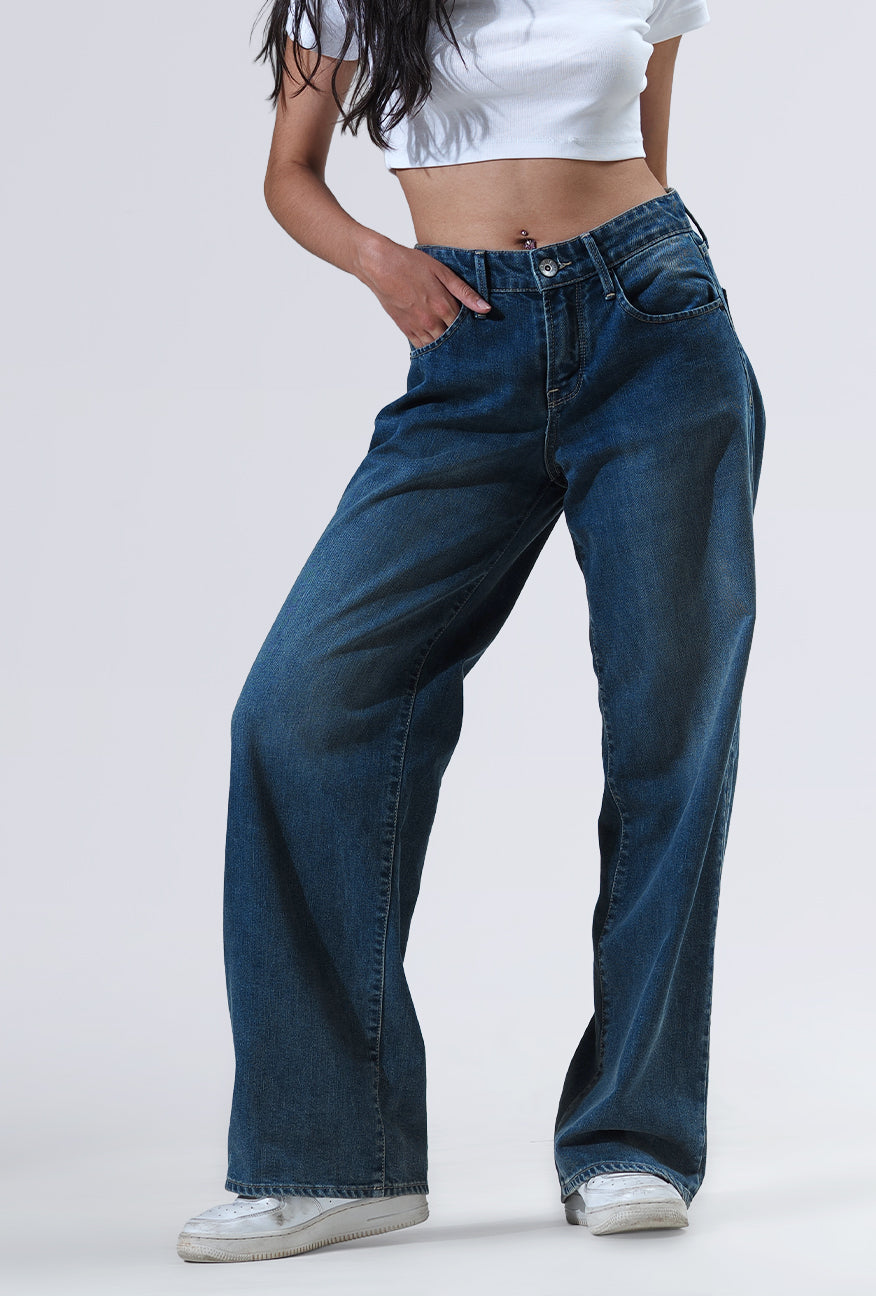 Jeans Loose Fit J7 Series Medium Blue