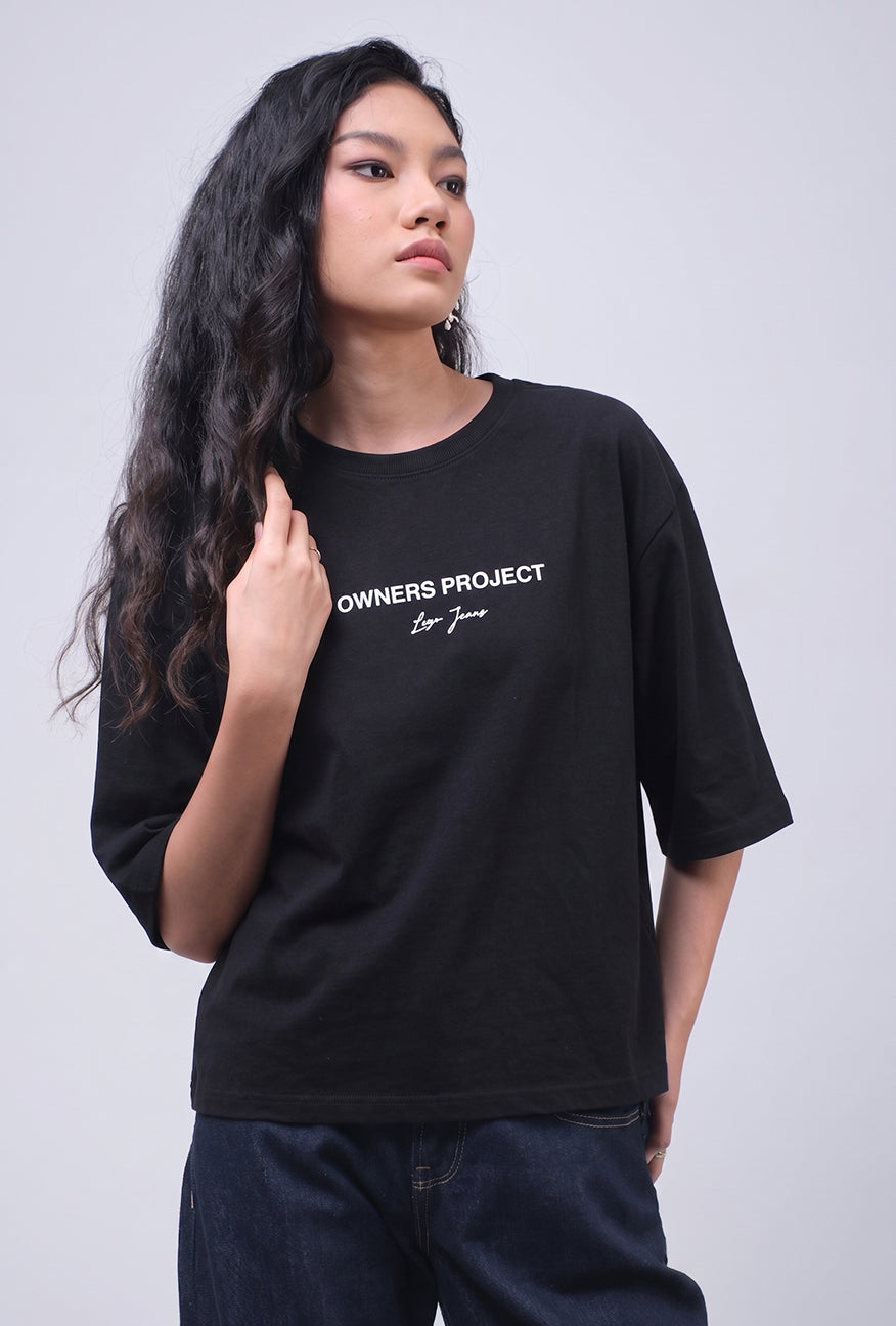 T-Shirt Lengan Pendek Mirelle Black