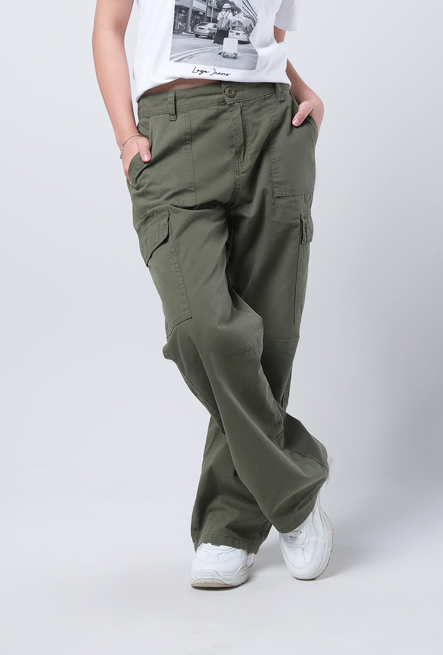 Celana Cargo Misha Olive