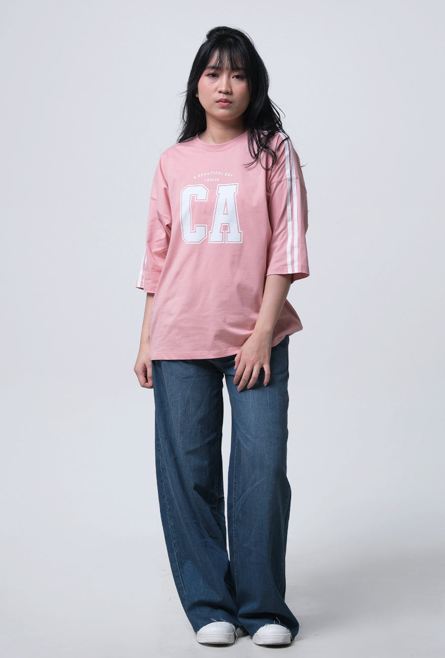 T-Shirt Lengan Pendek Nadlin Pink
