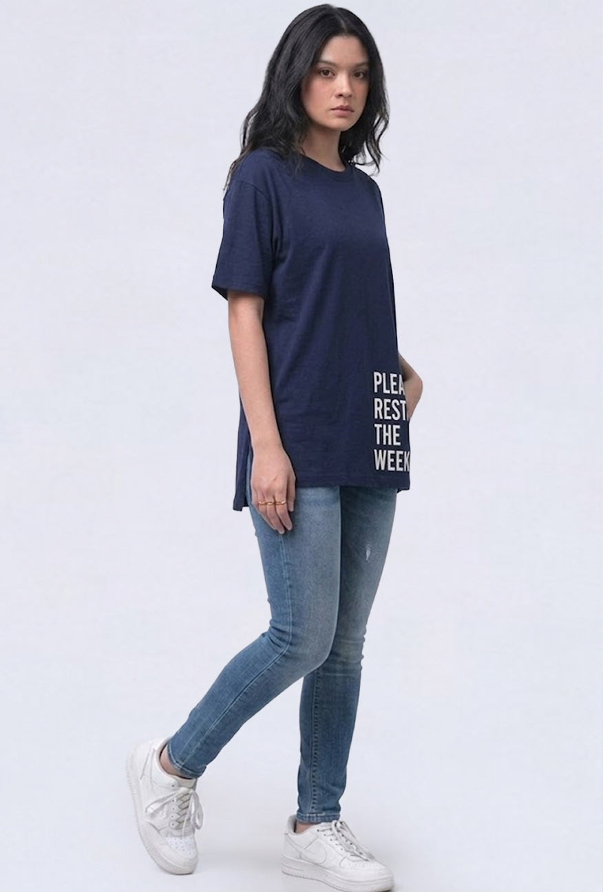 T-Shirt Lengan Pendek Atreus Navy