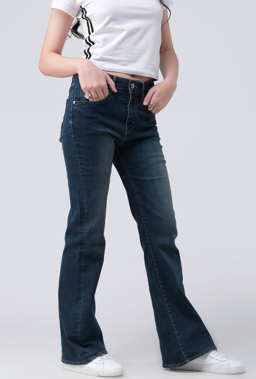 Jeans Bootcut Hara Medium Blue