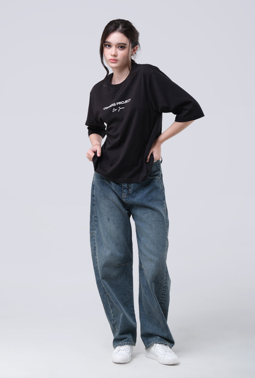 T-Shirt Lengan Pendek Mirelle Black
