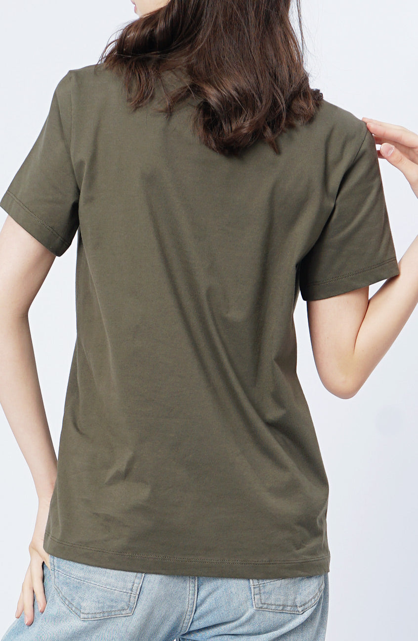 T-Shirt Lengan Pendek Dyra Olive