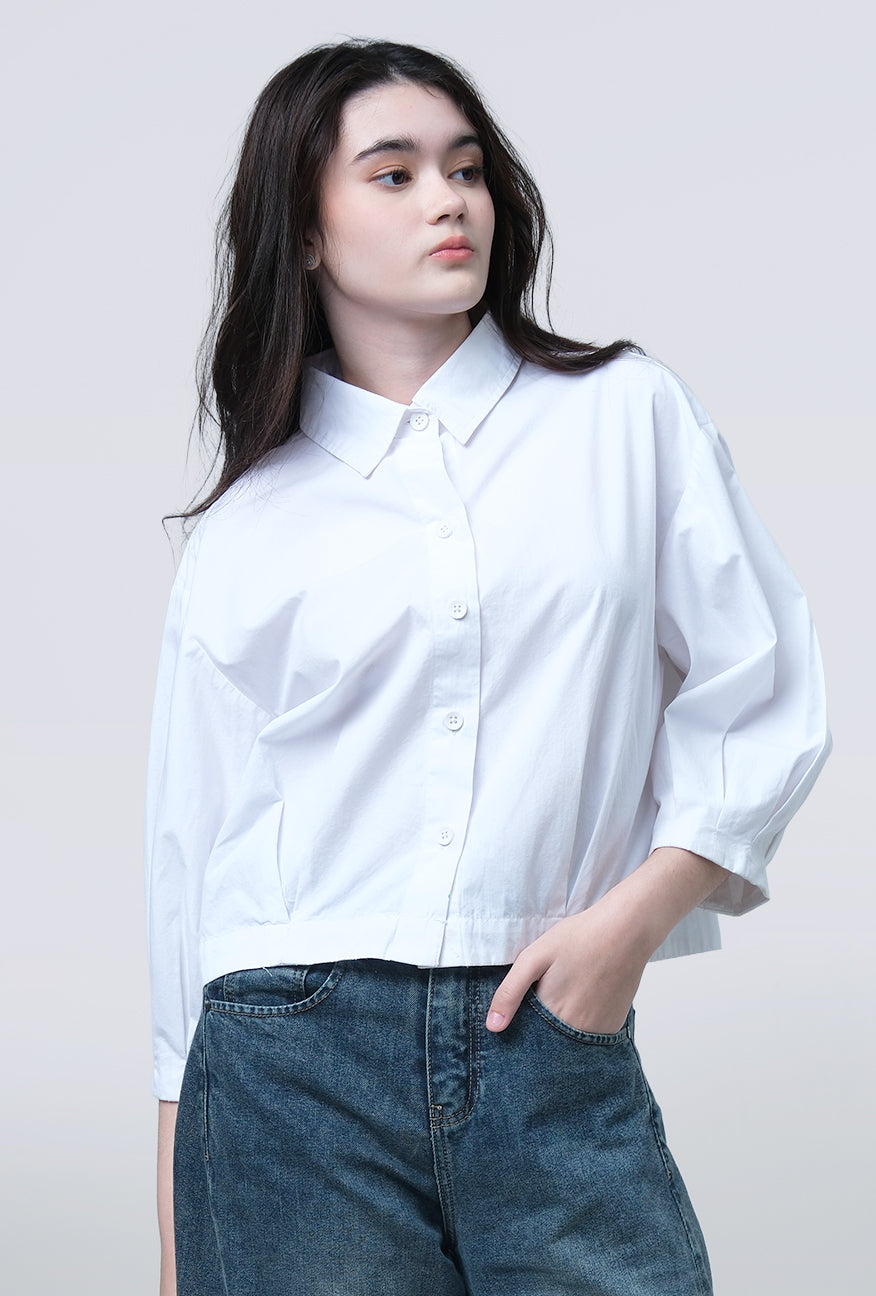 Kemeja Gemma White Exclusive Online