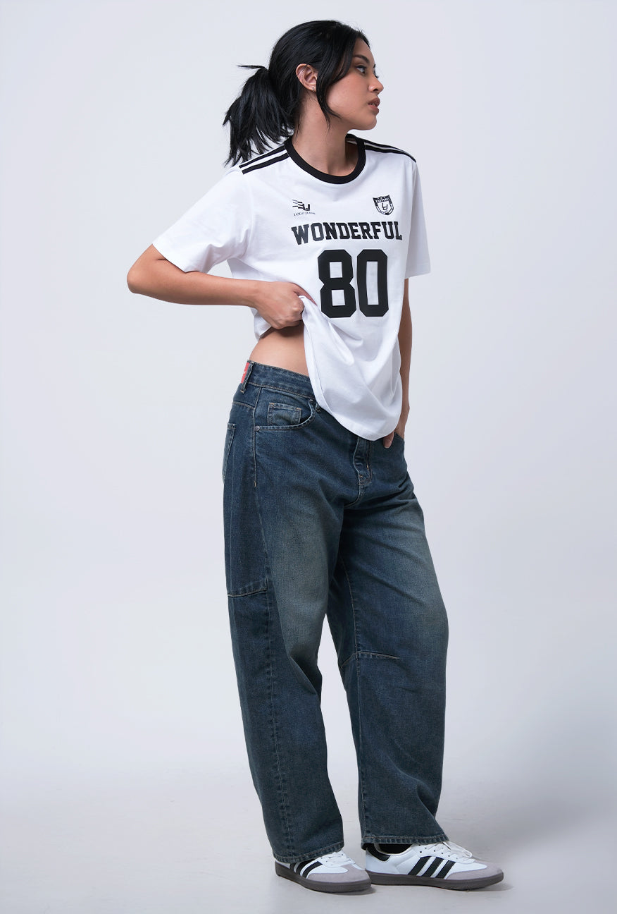 T-Shirt Lengan Pendek Regular Grier Offwhite