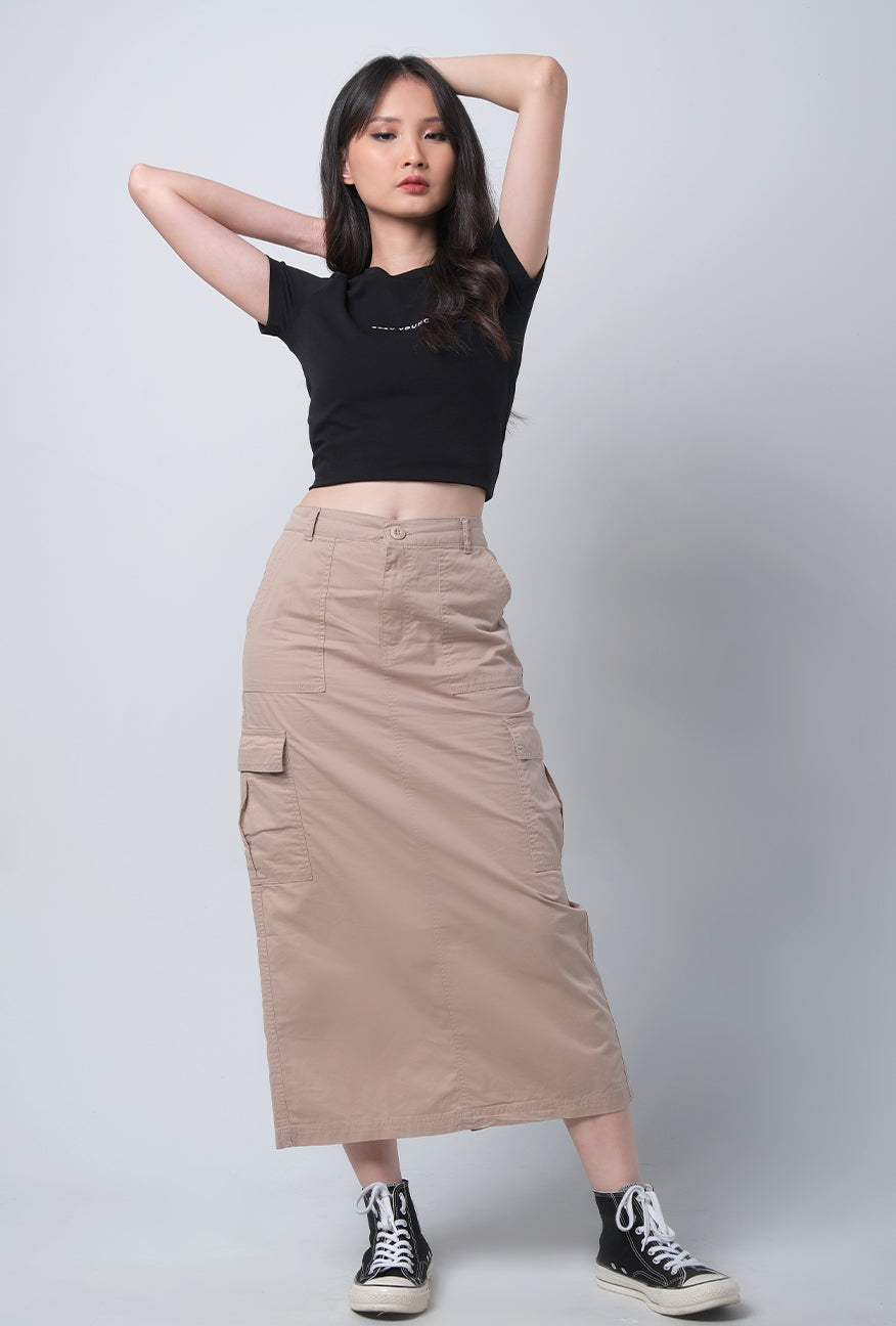 Rok Panjang Adrielle Khaki