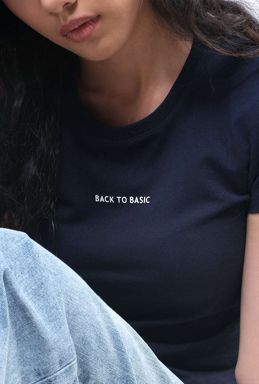 Baby Tee Vay Navy