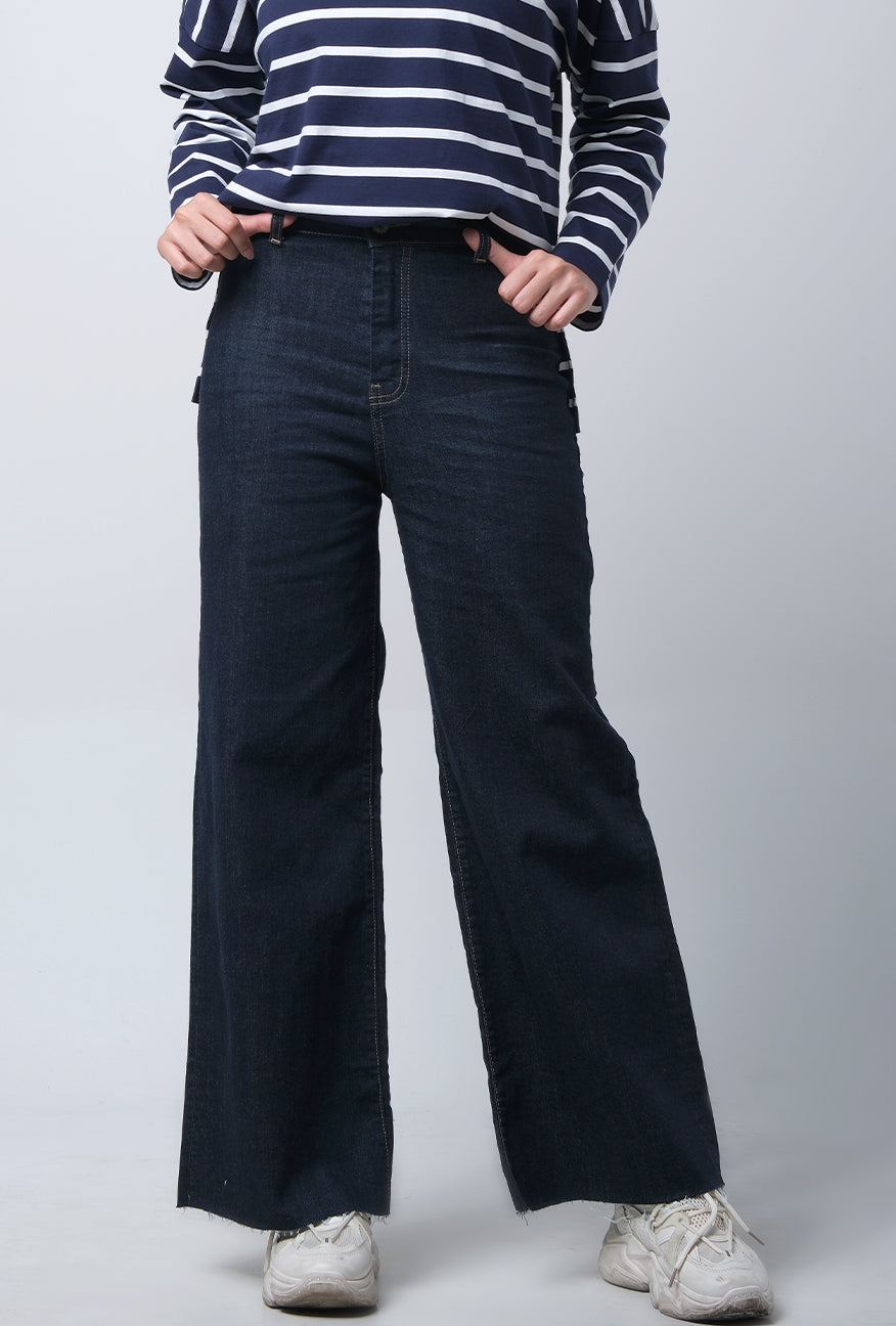 Jeans Wide Leg I3 Series Dark Blue