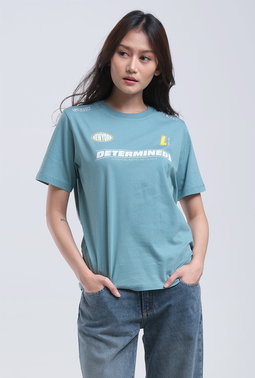 T-Shirt Lengan Pendek Zola Green