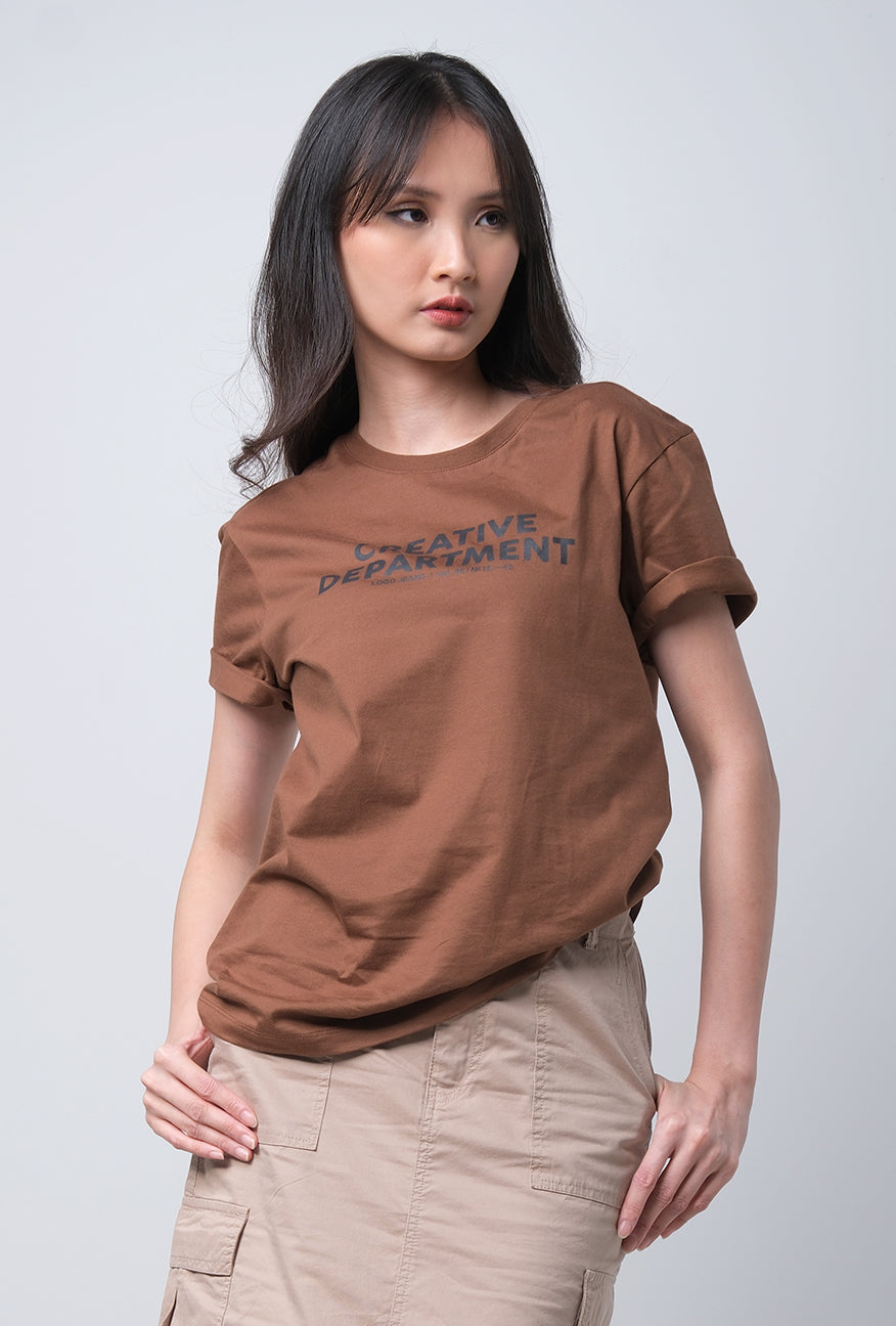 T-Shirt Lengan Pendek Dzafina Brown