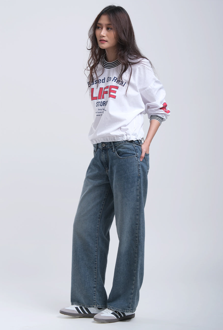 Blouse Lengan Panjang Cevarla White