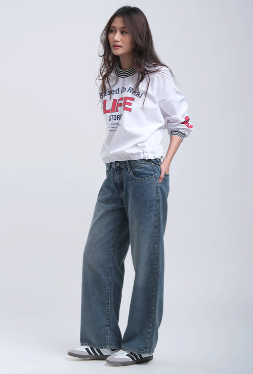Blouse Lengan Panjang Cevarla White