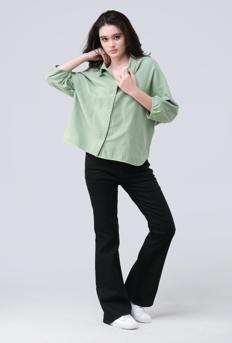 Kemeja Shenny Green