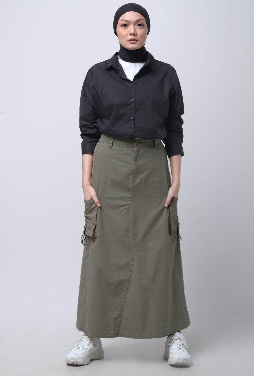 Rok Panjang Jolene Olive