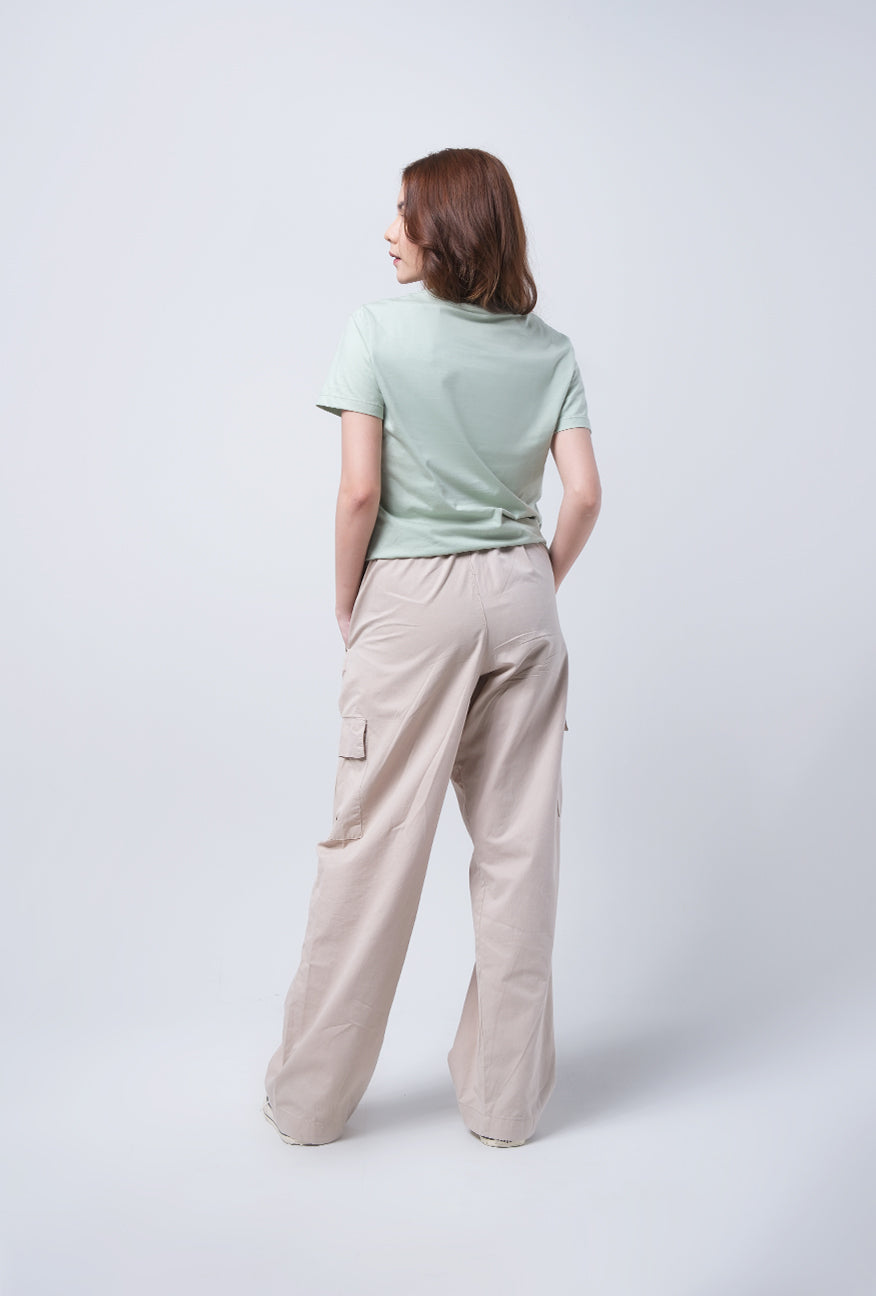 T-Shirt Basic Lengan Pendek Belinda Light Green