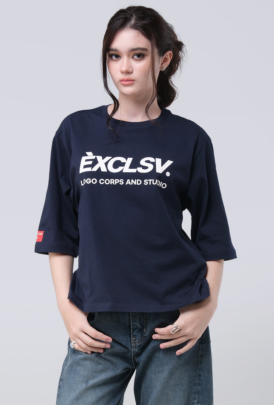 T-Shirt Lengan Pendek Nalani Navy