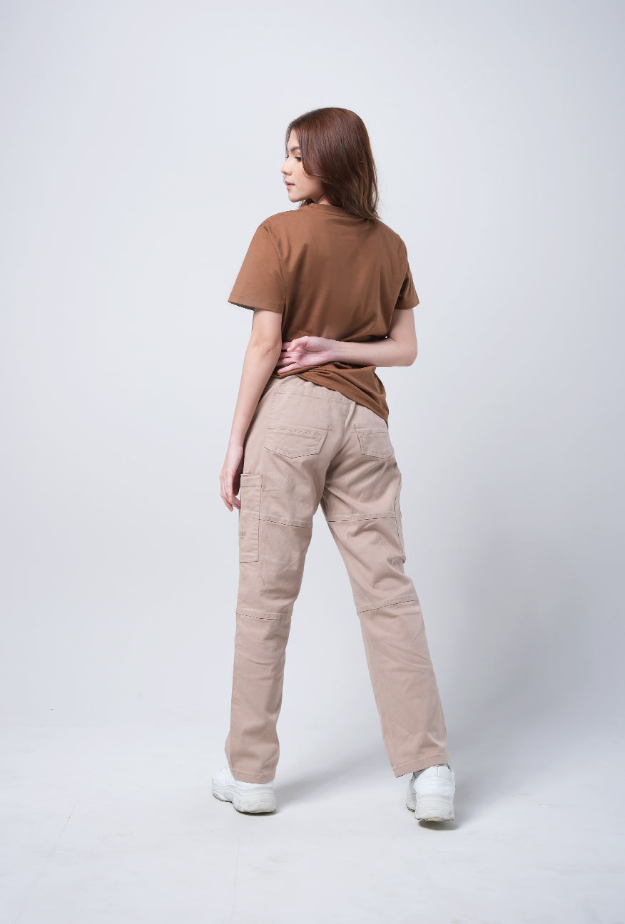 T-Shirt Basic Lengan Pendek Ruby Brown