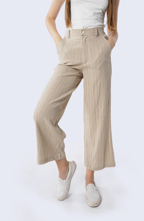Celana Panjang Nayla Beige Dark Cream