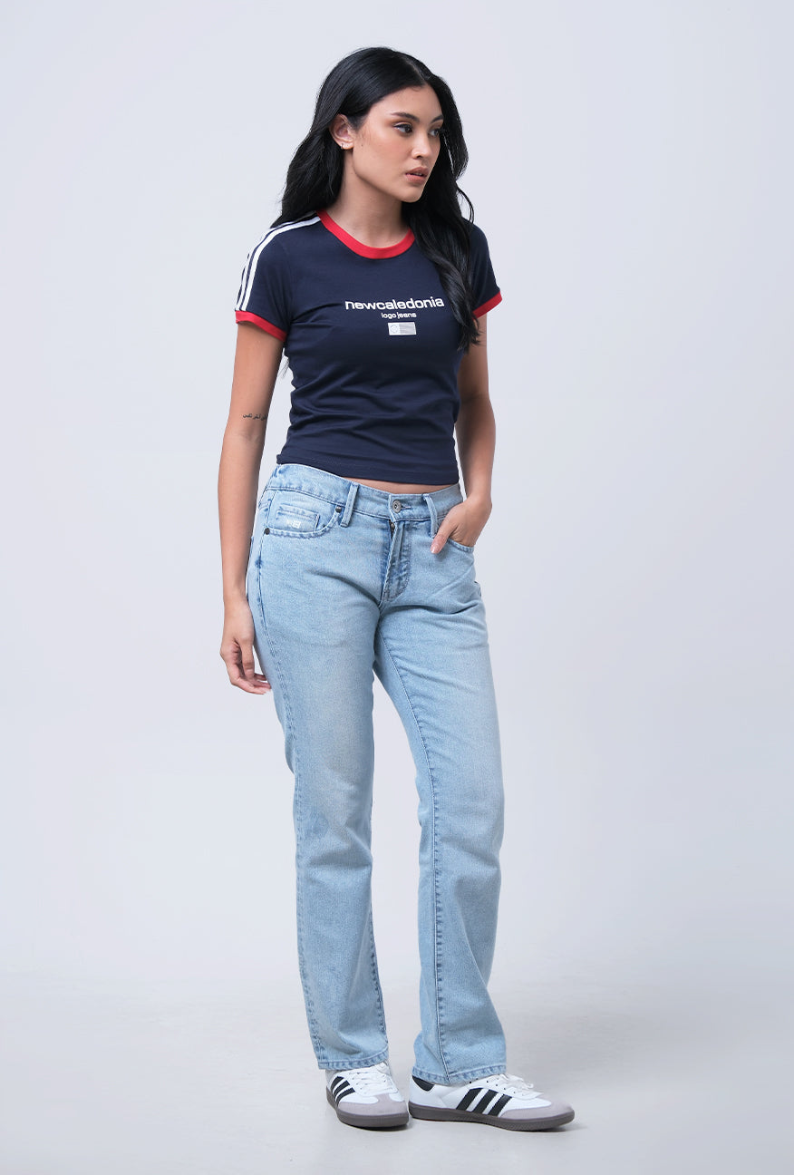 Baby Tee Veja Navy