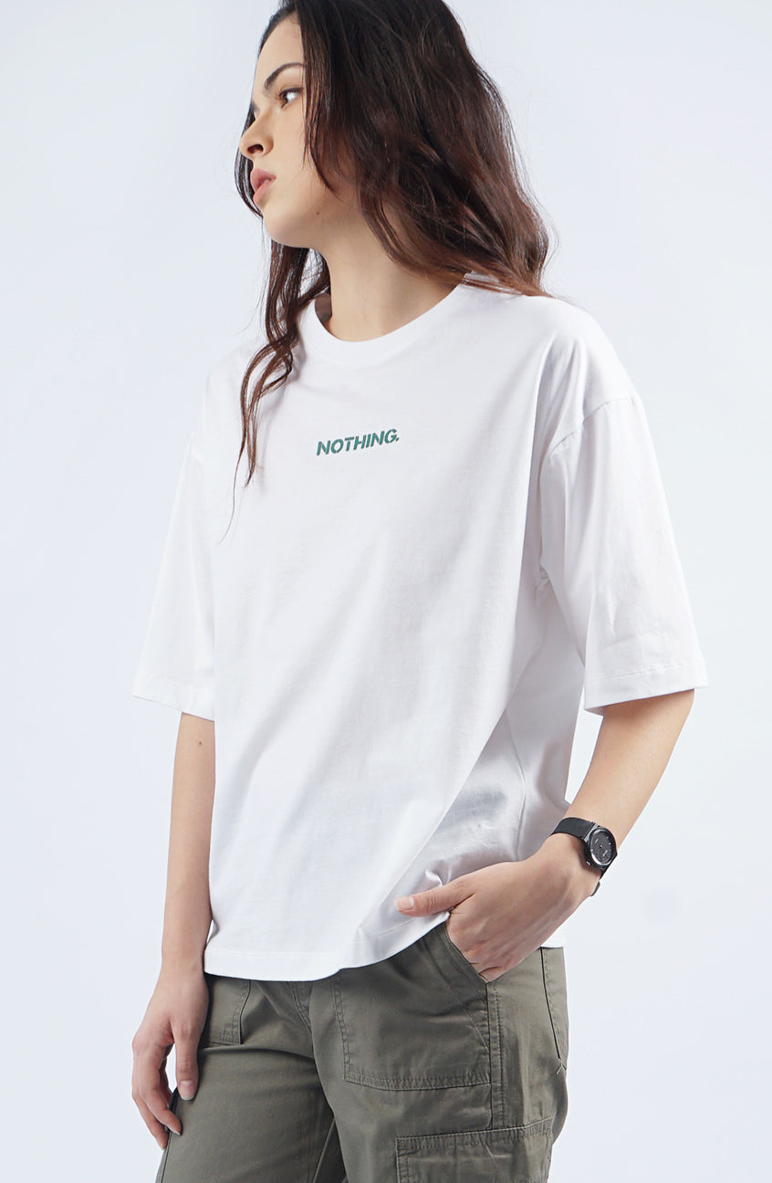 T-Shirt Lengan Pendek Daniza Offwhite Oversized