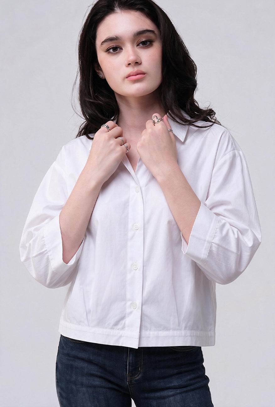 Kemeja Gemma White Exclusive Online