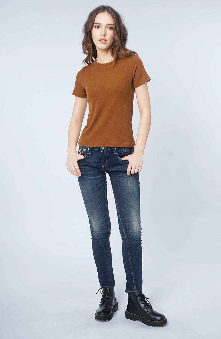 T-Shirt Lengan Pendek Bona Brown