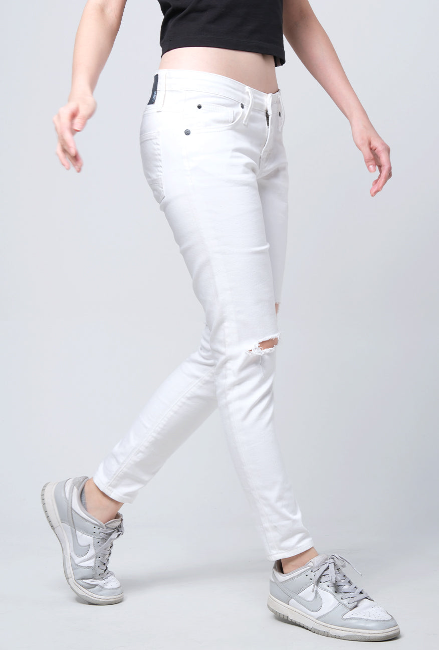 Jeans Skinny A5 Series Twill Pants White