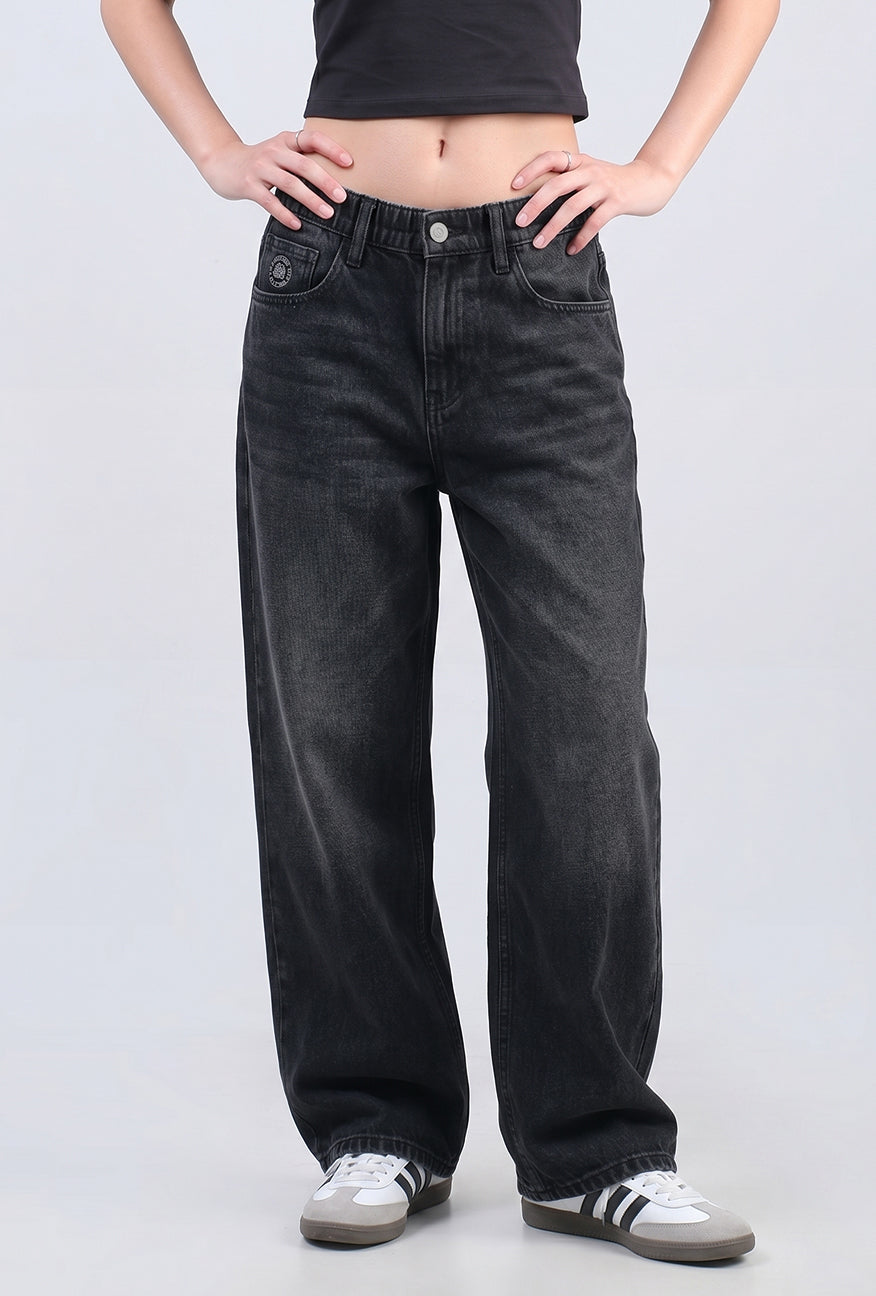 Jeans Raw Denim Loose L3 Series Dark Grey