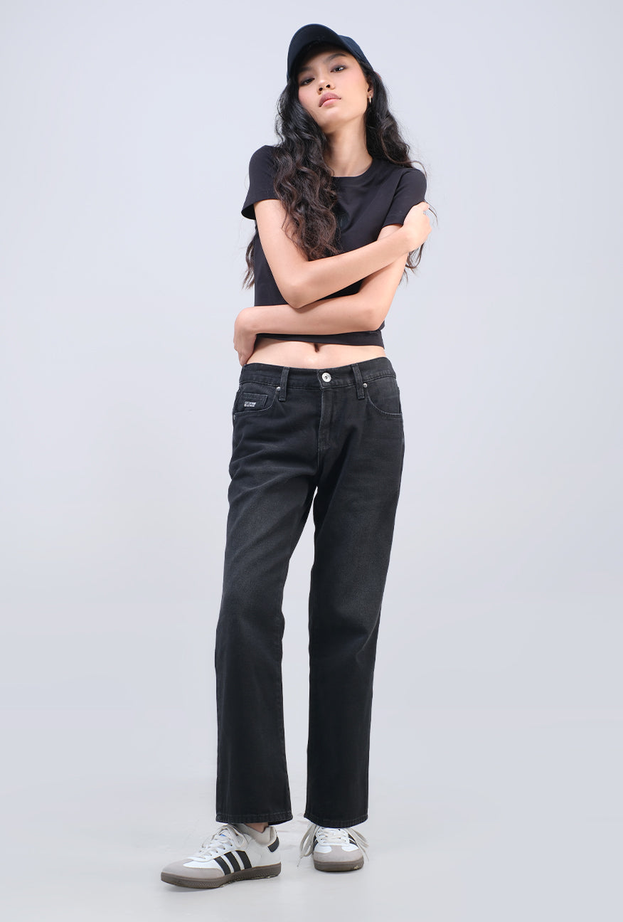 Jeans Straightcut L2 Series Dark Grey With Handmade