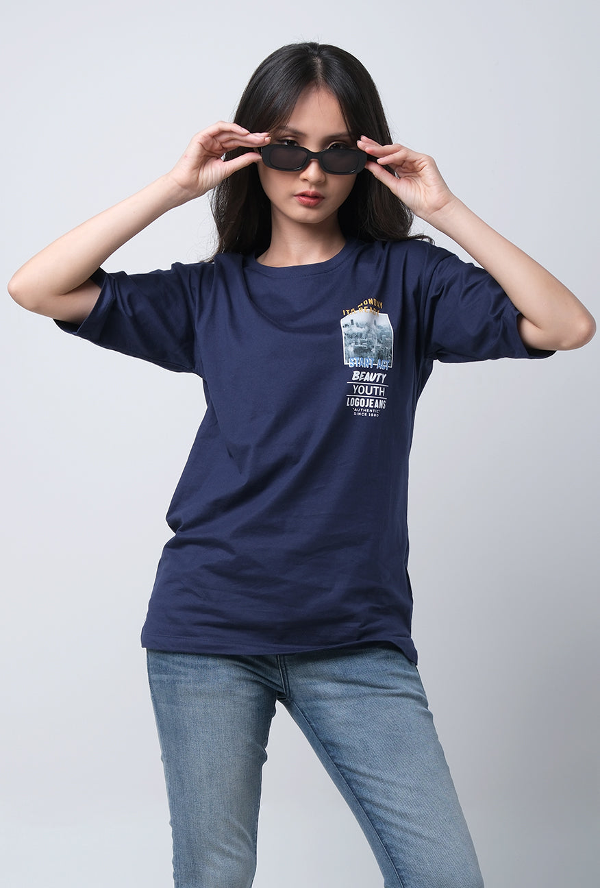 T-Shirt Lengan Pendek Kyyn Navy