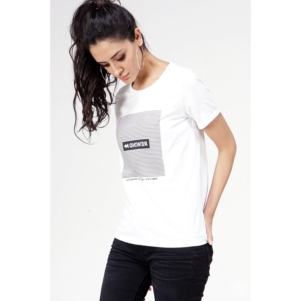 T-shirt Lengan Pendek Bree Offwhite