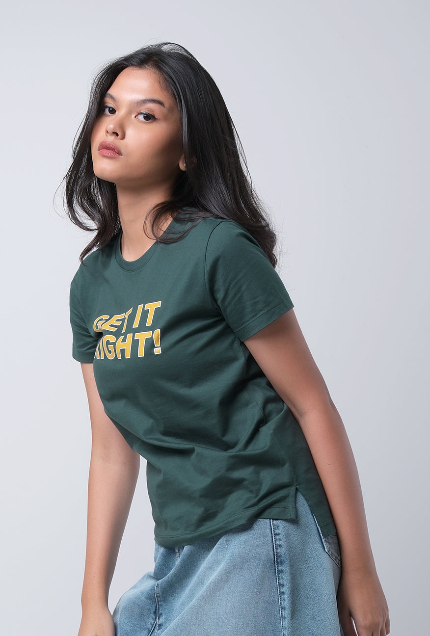 T-Shirt Lengan Pendek Kalila Green