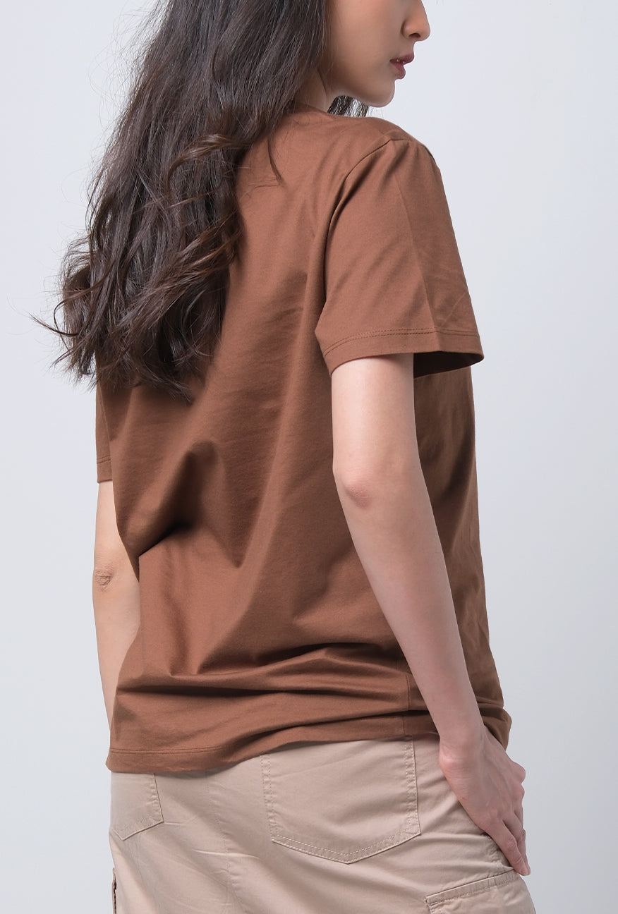 T-Shirt Lengan Pendek Dzafina Brown