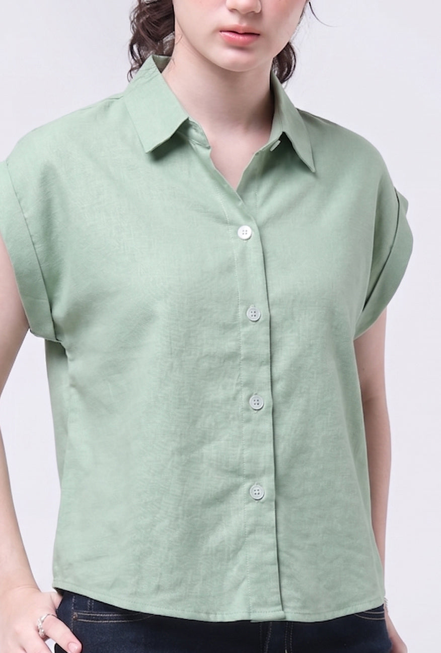 Kemeja Oryna Green Exclusive Online