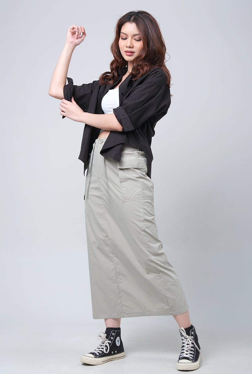 Kemeja Lengan Panjang Catriona Black