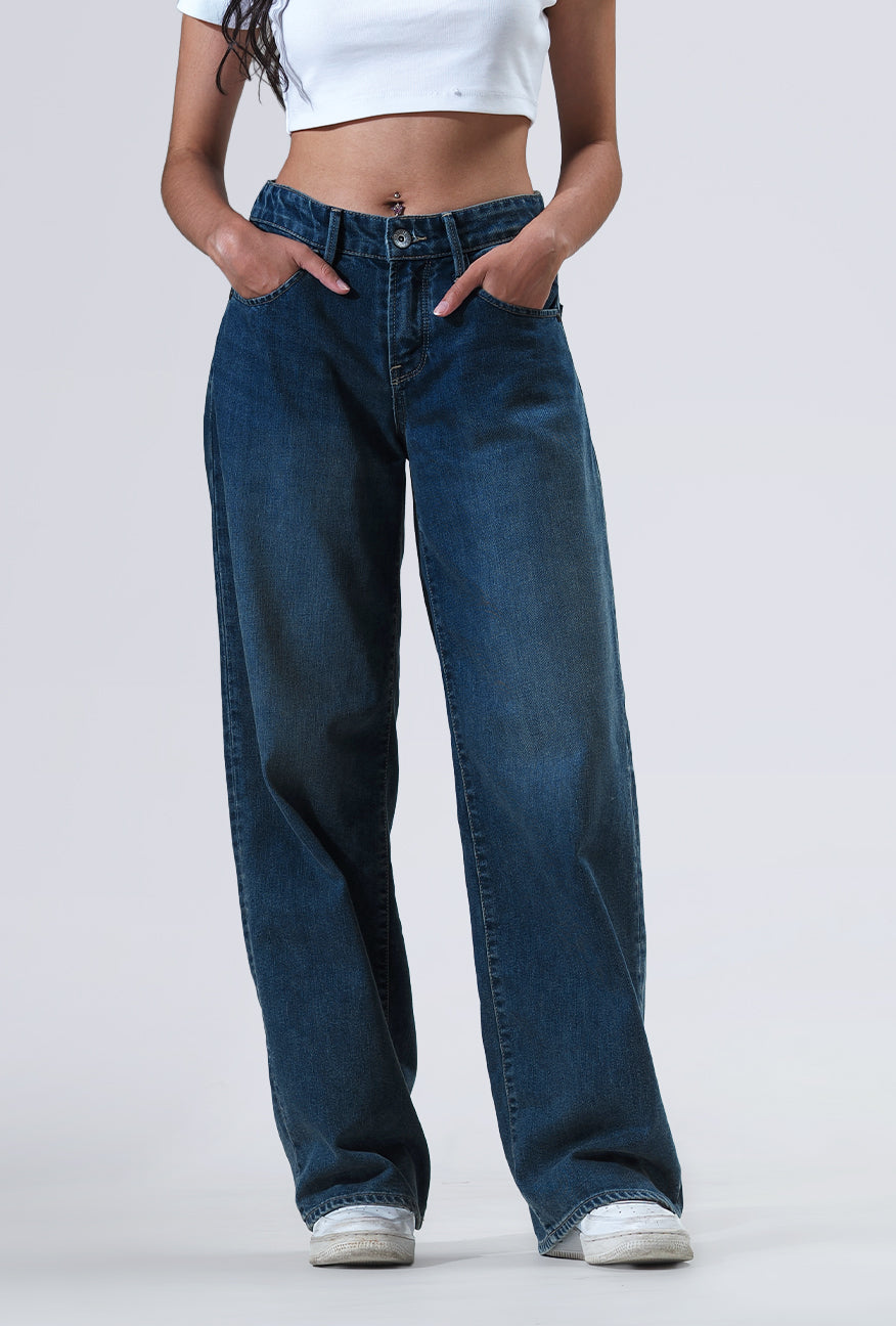 Jeans Loose Fit J7 Series Medium Blue